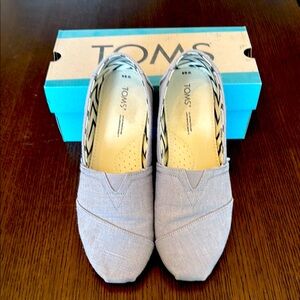 Toms Alpargata Morning Dove Heritage Canvas Slip-On Flats